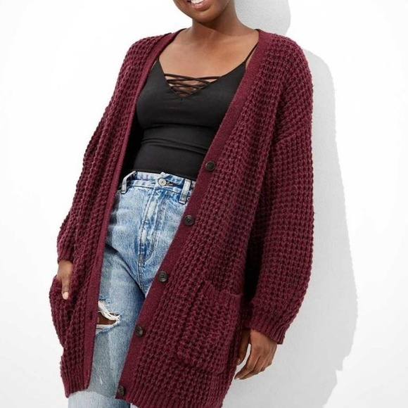 American Eagle Outfitters Knitted Sweater Cardigan - Picture 1 of 13